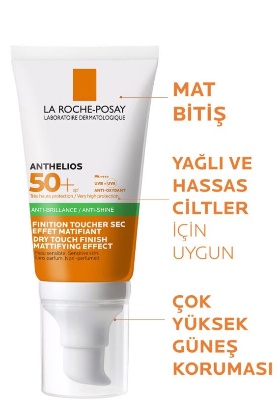 La Roche Anthelios Dry Touch Spf50 Karma Cilt Yüz Güneş Koruyucu Jel-krem 50ml - 2