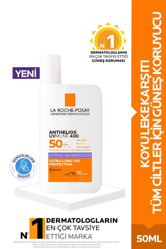 La Roche Anthelıos Uvmune 400 Anti-dark Spots Fluid Spf50 Yüz Güneş Kremi 50 ml - 1