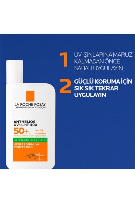 La Roche Anthelios Uvmune400 Oil Control Fluide Spf50 Karma Ve Yağlı Için Yüz Güneş Kremi 50 - 4