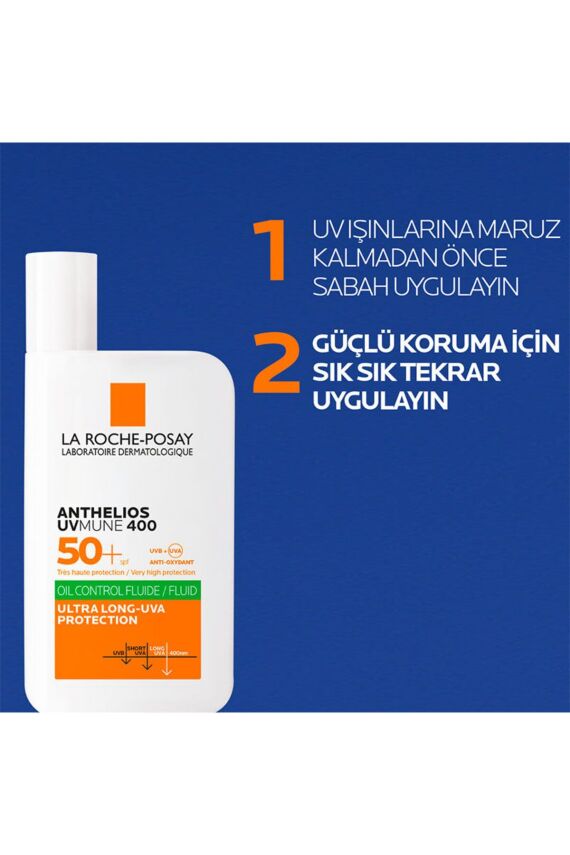 La Roche Anthelios Uvmune400 Oil Control Fluide Spf50 Karma Ve Yağlı Için Yüz Güneş Kremi 50 - 4