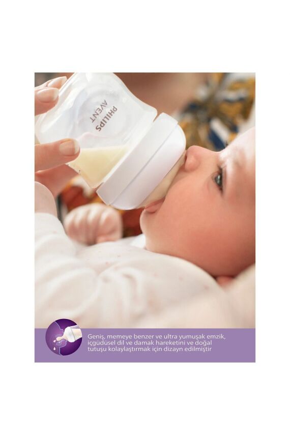 Avent Doğal Tepkili Pp Mavi Biberon 260ml 1 Ay Scy903/21 - 6