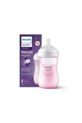 Avent Doğal Tepkili Pp Pembe Biberon 260ml 3-6 ay Scy903/11 - 1