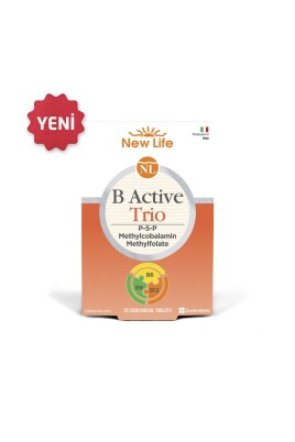 New Life B Active Trio Dil Altı 30 Tablet - New Life