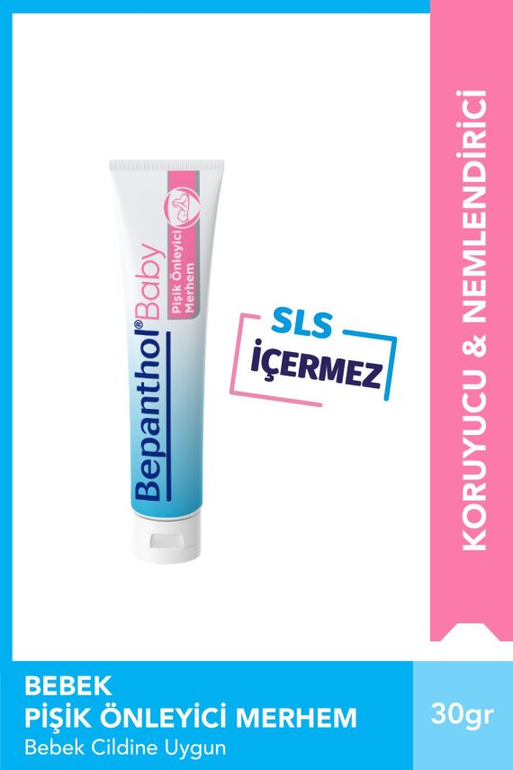 Bepanthol Baby Pişik Önleyici Merhem 30gr L Sls, Parfüm, Koruyucu Içermez - 1