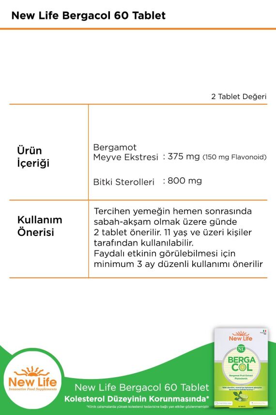 New Life Bergacol 60 Tablet - 2