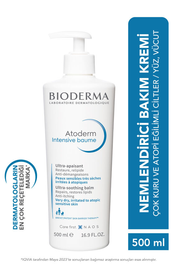 Bioderma Atoderm Intensive Balm Çok Kuru Atopi Eğilimli Cilt Nemlendirici Krem Yetişkin, Çocuk 500 Ml - 1