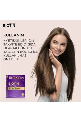 Bioxcin Biotin 5.000 Mcg 30 Tablet - Biotin Çinko 15 Mg Saç Ve Tırnak Vitamini - 4