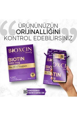 Bioxcin Biotin 5.000 Mcg 30 Tablet - Biotin Çinko 15 Mg Saç Ve Tırnak Vitamini - 2