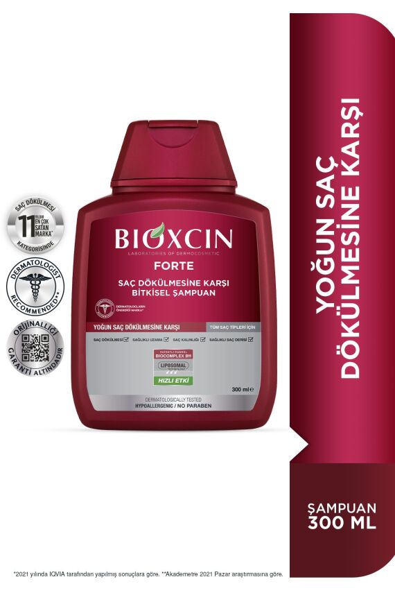 Bioxcin Forte 300 ml Şampuan - Yoğun Dökülme Şampuanı Tüm Saç Tipleri - 2