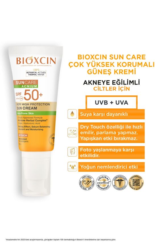 Bioxcin Sun Care Akneye Eğilimli Ciltler Için Spf 50 Güneş Kremi 50 ml - 5