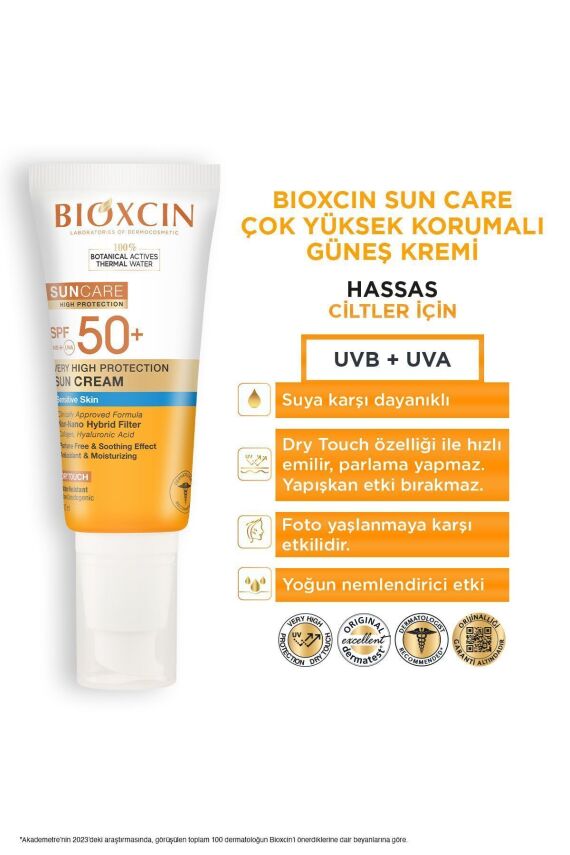 Bioxcin Sun Care Hassas Ciltler İçin Çok Yüksek Korumalı Güneş Kremi 50 SPF 50 Ml - 4