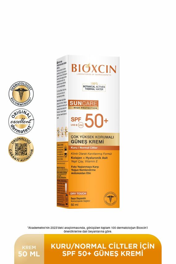 Bioxcin Sun Care Kuru Ciltler Için Güneş Kremi Spf 50 50 ml - Renkli - 1