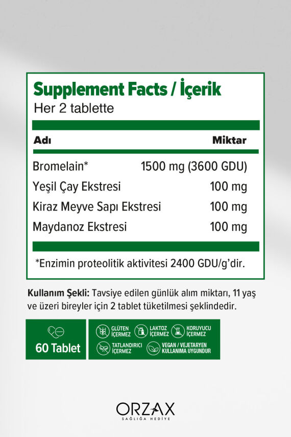 Ocean Bromelain Complex 60 Tablet - 2