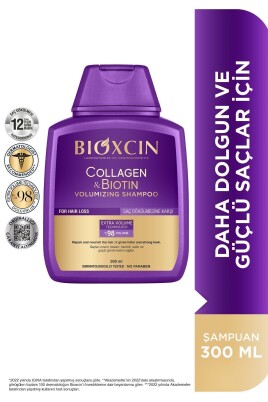 Bioxcin Collagen & Biotin Ekstra Hacim & Dolgunlaştırıcı Şampuan 300 Ml - 2 Li Avantaj Seti - 3