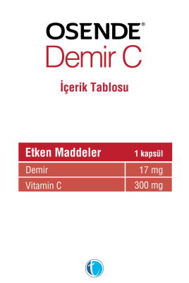 Osende Demir C 60 Bitkisel Kapsül Demir Bisglisinat - 2