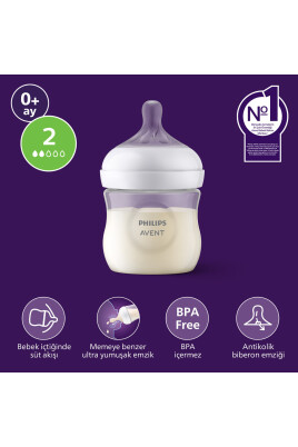 Doğal Tepkili PP Biberon, 125ml, 0+ Ay, SCY900/01 - 1