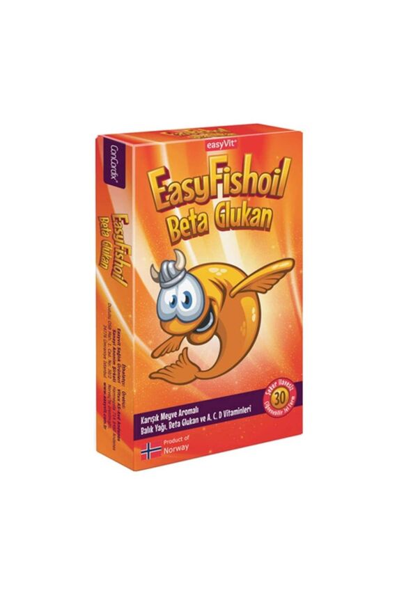 Easy fishoil Beta Glukan Balık Yağı Çiğnenebilir 30 Jel - 1