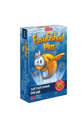 Easyfishoil Plus Tutti Frutti Aromalı 30 Çiğnenebilir Jel Form - EASYVİT