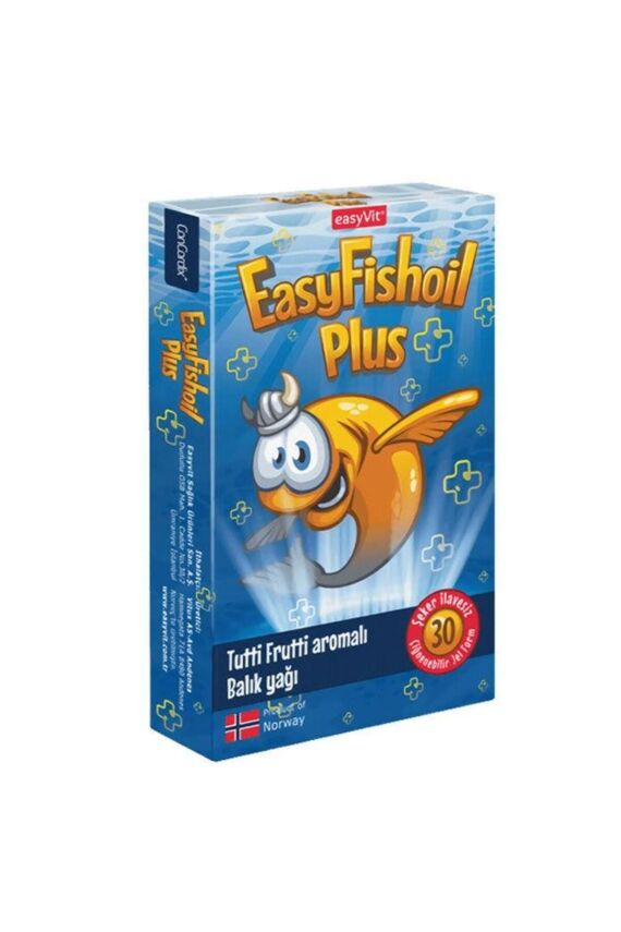Easyfishoil Plus Tutti Frutti Aromalı 30 Çiğnenebilir Jel Form - 1