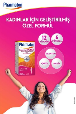 Essential Women 30 Tablet - Biotin, Demir, Vitamin B, Multivitamin Ve Mineraller - 2