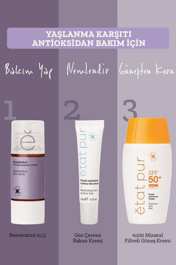 Etat Pur Pure Active Resveratrol Kırışıklık Karşıtı Saf Konsantre Cilt Bakım Serumu 15 ml - 4