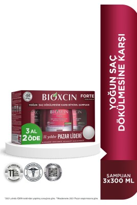 Bioxcin Forte 300 ml 3 Al 2 Öde Şampuan - Yoğun Dökülme Şampuanı - 1