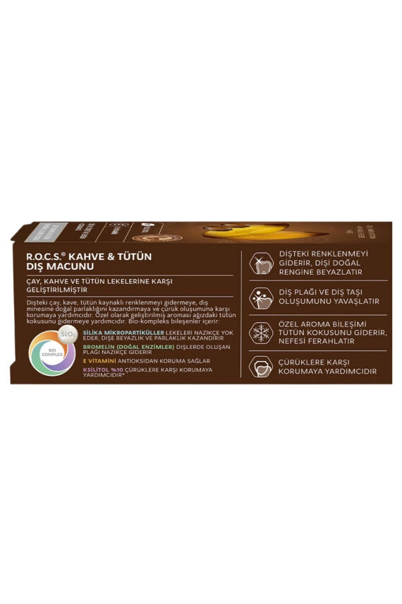 Kahve Tütün Lekelere Karşı Diş Macunu 60 ml - 4