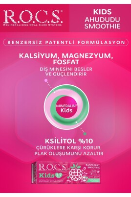 Kıds 3-7 Yaş Ahududu Smoothıe Tadında Florürsüz Diş Macunu 45g - 2
