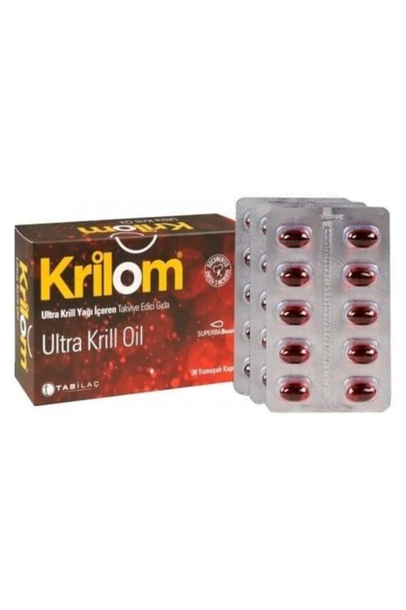 Krilom Ultra Krill Oil Takviye Edici Gıda 30 Yumuşak Kapsül - 1
