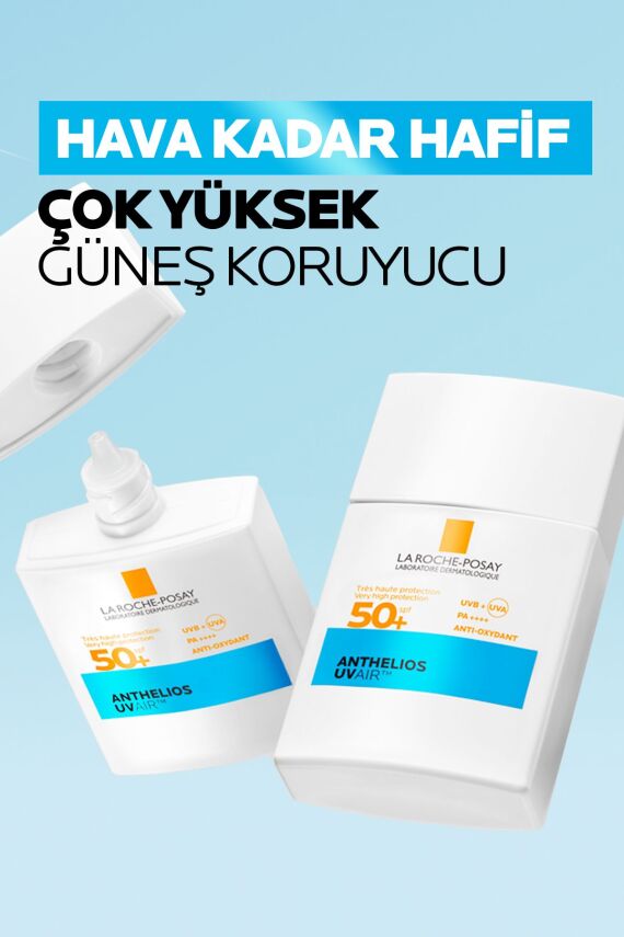La Roch Anthelios Uvair SPF50+ Hava Kadar Hafif Tüm Ciltler İçin Yüz Güneş Kremi 40ML - 3