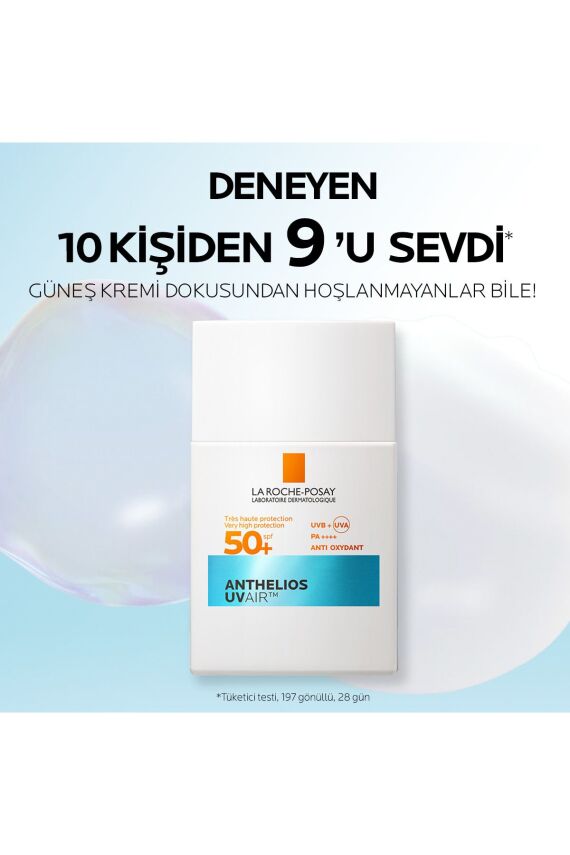 La Roch Anthelios Uvair SPF50+ Hava Kadar Hafif Tüm Ciltler İçin Yüz Güneş Kremi 40ML - 2