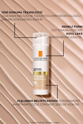 La Roche Anthelios Age Correct Spf50 Renkli Kapatıcı Özelliğe Sahip Yüz Güneş Kremi 50 ml - 2