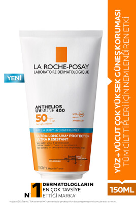 La Roche Anthelios UVMune 400 Nemlendiren Yüz ve Vücut Güneş Kremi 150 ml - 1