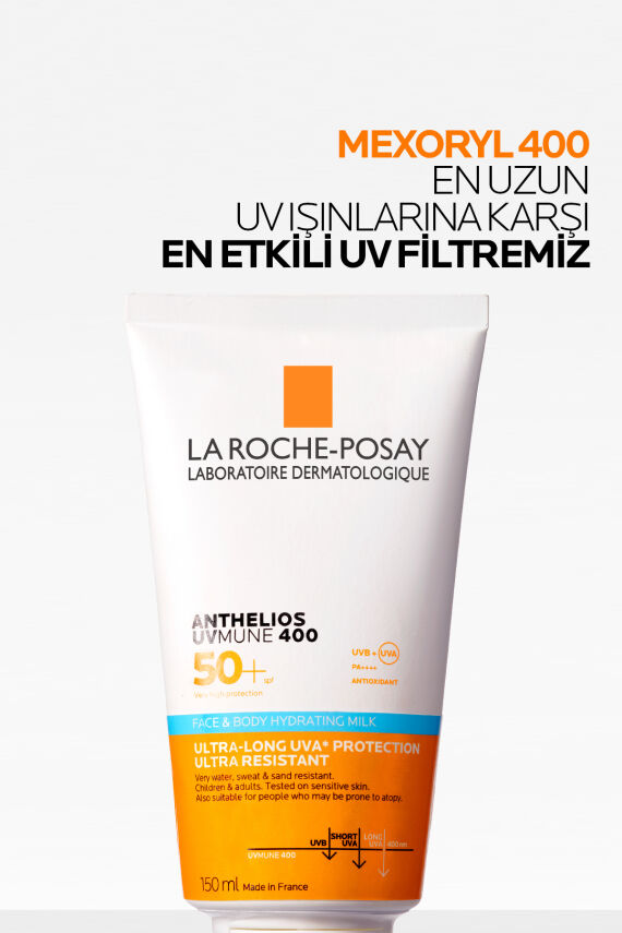 La Roche Anthelios UVMune 400 Nemlendiren Yüz ve Vücut Güneş Kremi 150 ml - 2