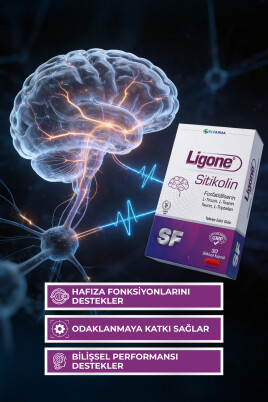 Ligone Sitikolin Fosfatidilserin Bitkisel Kapsül 30 Kapsül - 4