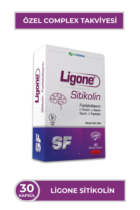 Ligone Sitikolin Fosfatidilserin Bitkisel Kapsül 30 Kapsül - 1