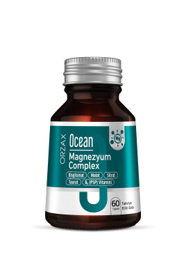 Magnezyum Complex — Bisglisinat - Malat - Sitrat - Taurat & B6 (P5P) Vitamini 60 Tablet - Ocean