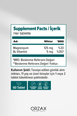 Magnezyum Complex — Bisglisinat - Malat - Sitrat - Taurat & B6 (P5P) Vitamini 60 Tablet - 2