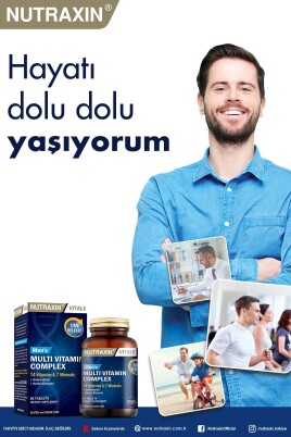 Nutraxin Men's Multi Vitamin Ve Mineraller Içeren Complex Takviye Gıda 60 Tablet - 4
