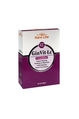 New Life GinVit-Lc L- Carnitine 30 Film Tablet - New Life