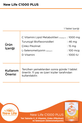 Newlife C 1000 Plus 30 TABLET - 4