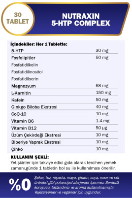 Nutraxin 5-htp Complex 30 Tablet - 3