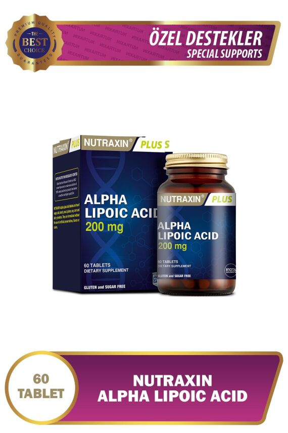 Nutraxin Alpha Lipoic Acid 200mg Takviye Edici Gıda 60 Tablet - 1
