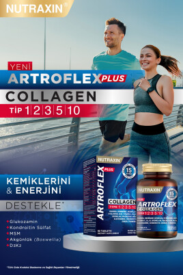 Nutraxin Artroflex Plus Collagen Tip 1 2 3 5 10 90 Tbl Magnezyum Bromelain Yumurta Kabuğu Glukozamin Msm - 2