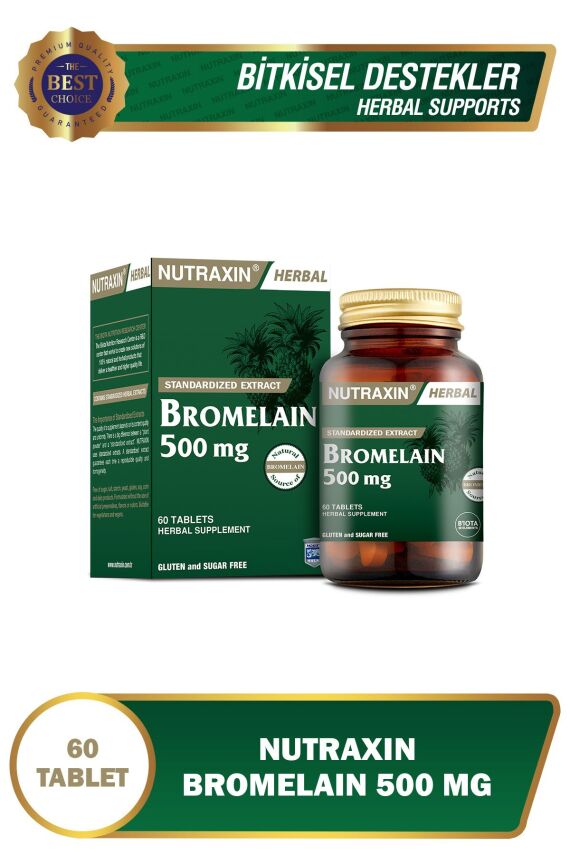 Nutraxin Bromelain 500 mg 60 Tablet - 1