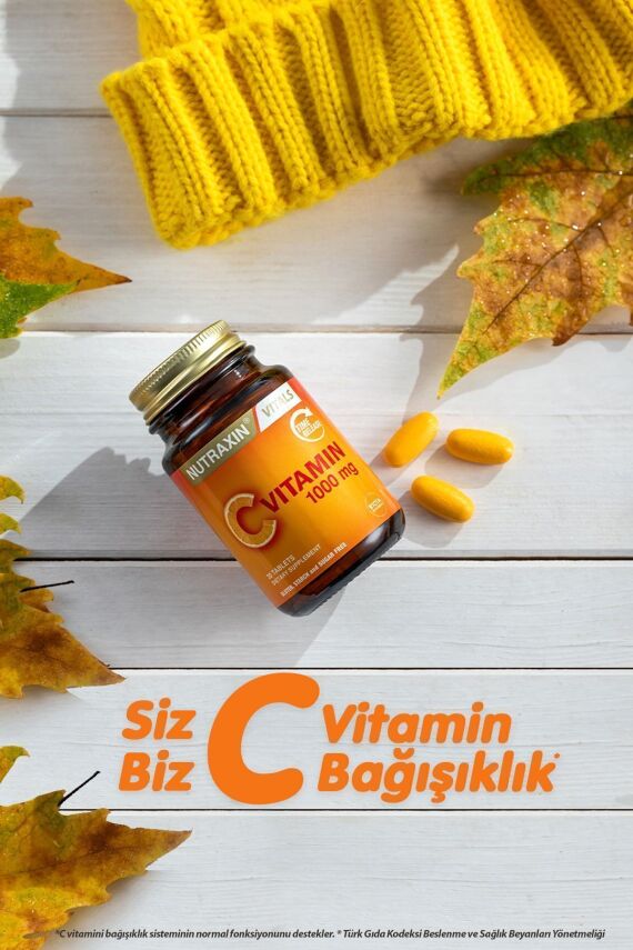 Nutraxin C Vitamin 1000 Mg - C Vitamini Deposu Zaman Salınımlı 30 Tablet - 3