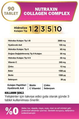 Nutraxin Collagen Beauty Complex 90 Tablet - 2