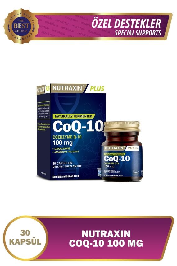 Nutraxin Coq-10 Takviye Edici Gıda 30 Yumuşak Kapsül - Koenzim Q10 - 1