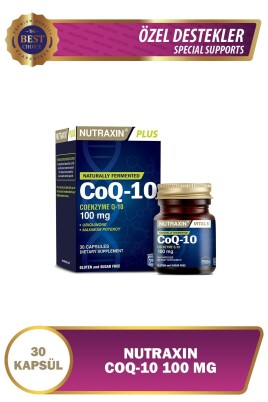 Nutraxin Coq-10 Takviye Edici Gıda 30 Yumuşak Kapsül - Koenzim Q10 - Nutraxin