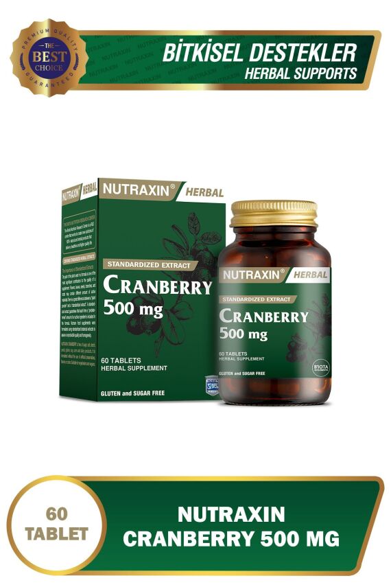 Nutraxin Cranberry 500 Mg 60 Tablet - 1